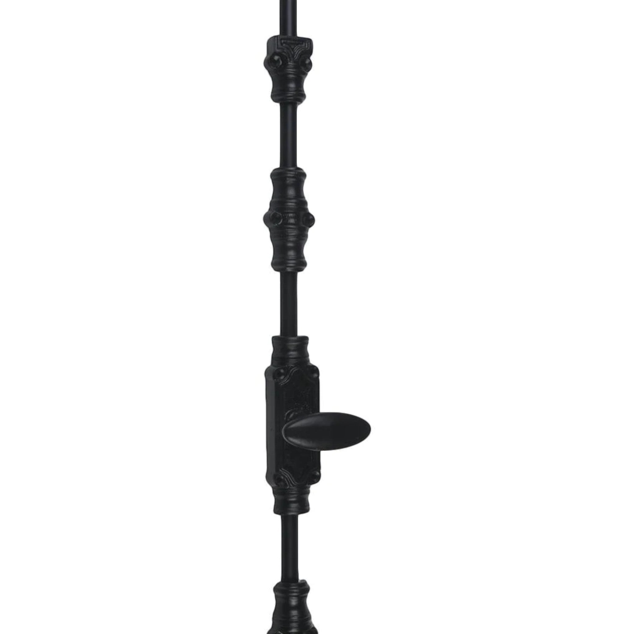 Oval Knob Espagnolette Bolt -Up to 9 Feet Doors |windows | Cabinets | Black Espagnolette Bolt |Pewter Espagnolette Bolt