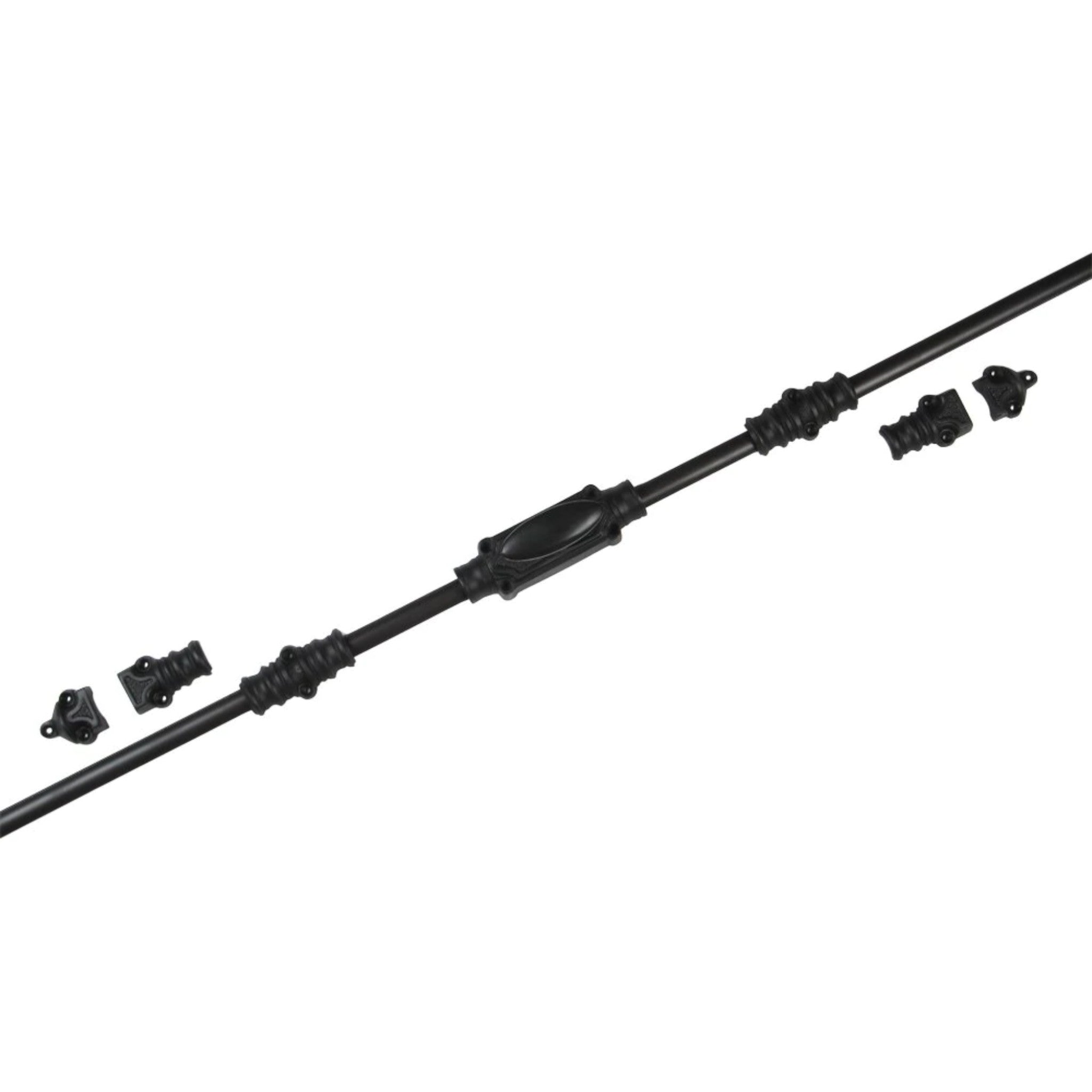 Oval Knob Espagnolette Bolt -Up to 9 Feet Doors |windows | Cabinets | Black Espagnolette Bolt |Pewter Espagnolette Bolt