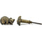 Antique Brass Cat Cabinet Knob – Cast Iron Drawer Handle with Screw | Vintage Sleeping Cat Design Pull for Cupboards, Wardrobes & Furniture Restoration (1 Piece)