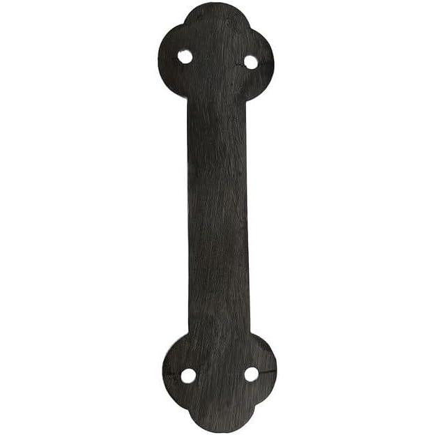 Cast Iron Plant Hanger Bracket | Decorative Antique Iron Hook for Hanging Baskets, Lanterns & Bird Feeders Black Vintage Style Heavy Duty 233mm Length x 140mm Height 52mm Depth