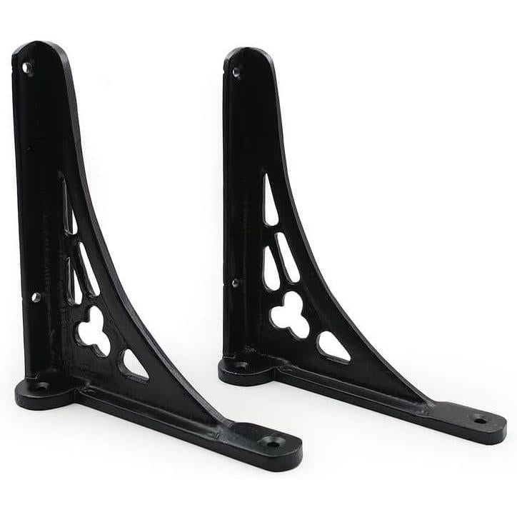 Cast Iron Shelf Bracket Antique | 160 mm x 142mm Antique Iron Heavy Duty Wall Mount Support with Multiple Screw Holes for Shelves, Kitchen, Garden, Home Decor | Durable Vintage Style