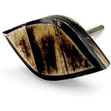 Decorative Cabinet Knob – Bone Unique Diamond Shape Drawer Pull Handle with Ceramic Finish | Furniture Knob for Cabinets Dressers Drawers Cupboards (51mm x 26mm x 19mm x 63mm)