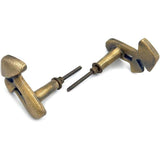 HAMILTON BRASS Antique Brass Mushroom Knob – Cast Iron Cabinet Handle | Vintage Drawer Pull for Furniture, Cupboard, Wardrobe & Kitchen Units (1 Piece)