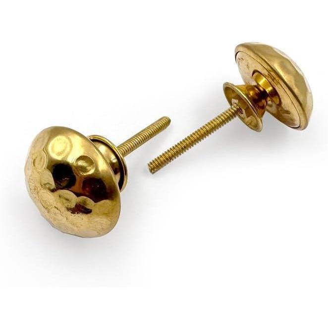 HAMILTON BRASS Decorative Round Brass Cabinet Knob