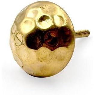HAMILTON BRASS Decorative Round Brass Cabinet Knob