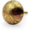 HAMILTON BRASS Round Brass Knob with Floral Pattern | Ceramic Finish Cabinet Drawer Pull Handle | Decorative Furniture Knob for Cupboards, Wardrobes | 37x37 mm Face | 26 mm Depth | 17 mm Height