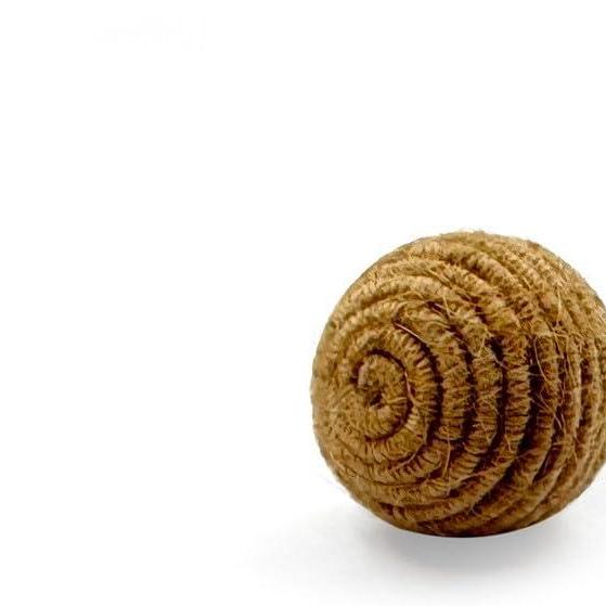 HAMILTON BRASS Rustic Cabinet Knob – Jute Rope Round Drawer Pull Handle with Ceramic Finish | Decorative Furniture Knob for Cabinets Dressers Drawers Cupboards (35mm x 73mm)
