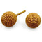 HAMILTON BRASS Rustic Cabinet Knob – Jute Rope Round Drawer Pull Handle with Ceramic Finish | Decorative Furniture Knob for Cabinets Dressers Drawers Cupboards (35mm x 73mm)