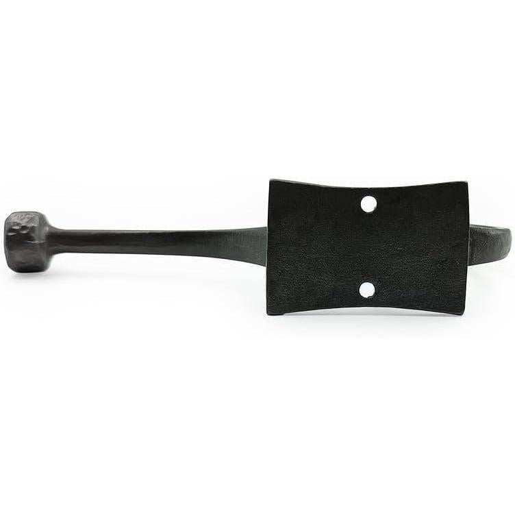 HAMILTON BRASS Wall Mounted Cast Iron Double Coat Hook | Antique Iron Vintage Hook | 166 mm Height × 75 mm Depth × 53 mm Upper Hook × 40 mm Base Width × 59 mm Base Height | Hanger for Coats