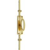 Brass Oval Knob Espagnolette/Cremone Bolt for up to 8 Feet High Doors & Windows