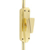 Hamilton Brass Art Deco Door Brass Espagnolette Bolt or Cremone Bolt 9 feet polished Brass Lacquered Upto 9 feet Doors