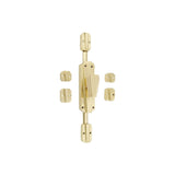 Hamilton Brass Art Deco Door Brass Espagnolette Bolt or Cremone Bolt 9 feet polished Brass Unlacquered Upto 9 feet Door