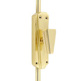 Hamilton Brass Art Deco Door Brass Espagnolette Bolt or Cremone Bolt 9 feet polished Brass Unlacquered Upto 9 feet Door