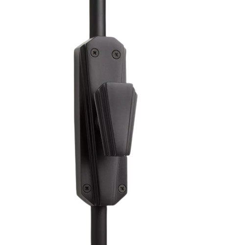 Hamilton Brass Art Deco Door Iron Espagnolette Bolt or Cremone Bolt Hardware Black Powder Coated Up to 9 feet Doors