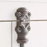Hamilton Brass Barcheski Cabinet Iron Espagnolette Bolt or Cremone Bolt Hardware 2 feet Antique Iron Finish Upto 2 feet