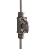 Hamilton Brass Barcheski Cabinet Iron Espagnolette Bolt or Cremone Bolt Hardware 2 feet Antique Iron Finish Upto 2 feet
