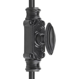 Hamilton Brass Barcheski Cabinet Iron Espagnolette Bolt or Cremone Bolt Hardware 2 feet Textured Matt Black Up to 2 feet