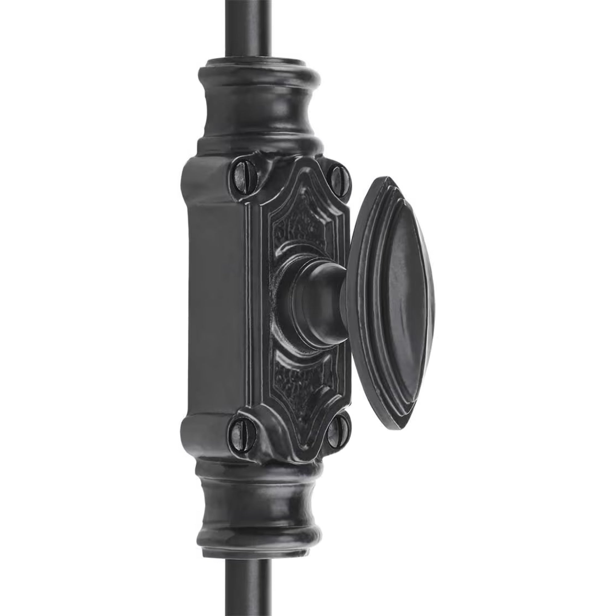 Hamilton Brass Barcheski Cabinet Iron Espagnolette Bolt or Cremone Bolt Hardware 2 feet Textured Matt Black Up to 2 feet