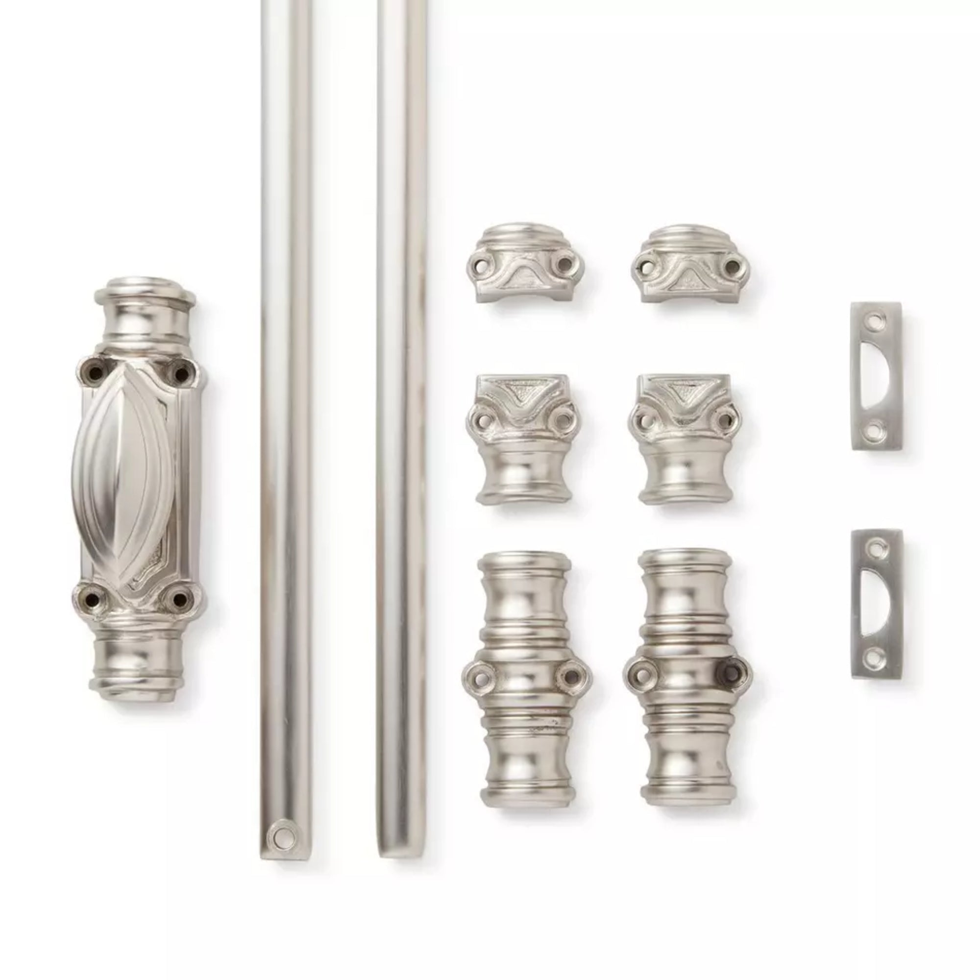 Hamilton Brass Barcheski Window Brass Espagnolette Bolt or Cremone Bolt Hardware 6 feet Polished Brass Unlacquered Up to 6 feet