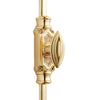 Hamilton Brass Barcheski Window Brass Espagnolette Bolt or Cremone Bolt Hardware 6 feet Polished Brass Unlacquered Up to 6 feet