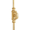 Hamilton Brass Beaded Cabinet Brass Cremone Bolt or Espagnolette Bolt Hardware 2 feet Polished Brass Lacquered Up to 2 feet
