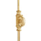 Hamilton Brass Beaded Cabinet Brass Cremone Bolt or Espagnolette Bolt Hardware 2 feet Polished Brass Unlacquered Up to 2 feet