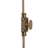 Hamilton Brass Beaded Cabinet Brass Espagnolette Bolt or Cremone Bolt Hardware 2 feet Antique Brass Unlacquered Upto 2 feet