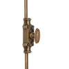 Hamilton Brass Beaded Cabinet Brass Espagnolette Bolt or Cremone Bolt Hardware 2 feet Antique Brass Unlacquered Upto 2 feet