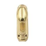 Hamilton Brass Classic Oval Knob Door Brass Espagnolette Bolt or Cremone Bolt 9 feet Unlacquered Brass Polished for Doors Up to 9 feet