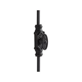 Hamilton Brass Dalston Cabinet Iron Cremone/Espagnolette Bolt Hardware 2 feet Textured Matt Black Up to 2 feet Cabinets