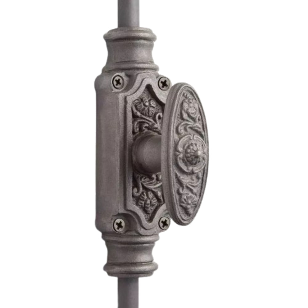 Hamilton Brass Dalston Door Iron Espagnolette Bolt or Cremone Bolt 9 feet Antique Iron Up to 9' Doors
