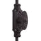 Hamilton Brass Dalston Door Iron Espagnolette Bolt or Cremone Bolt 9 feet Textured Matt Black Finish Upto 9' Doors