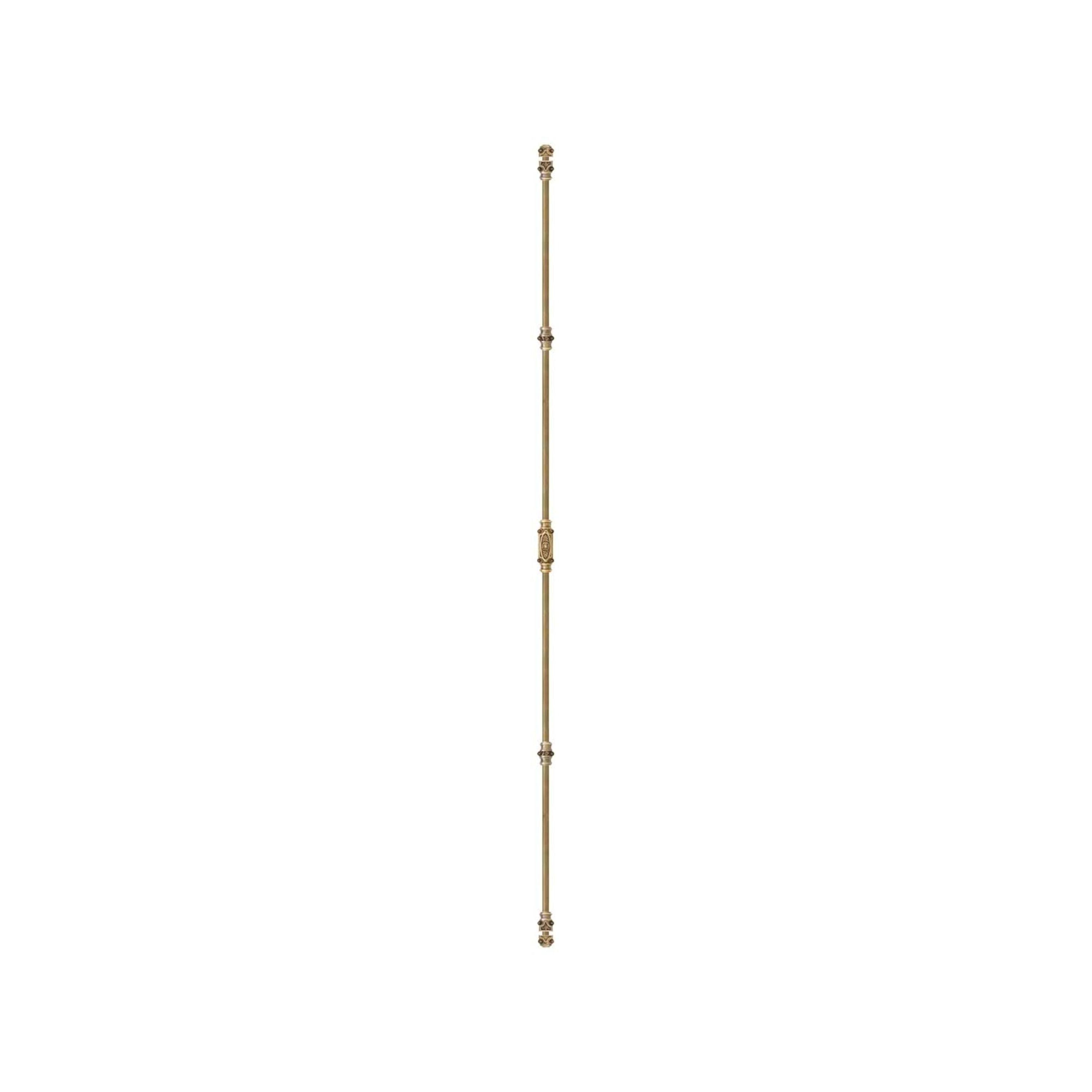 Hamilton Brass Dalston Window Brass Espagnolette Bolt or Cremone Bolt Hardware 6 feet lacquered Antique Brass Up to 6 feet windows | Cabinets