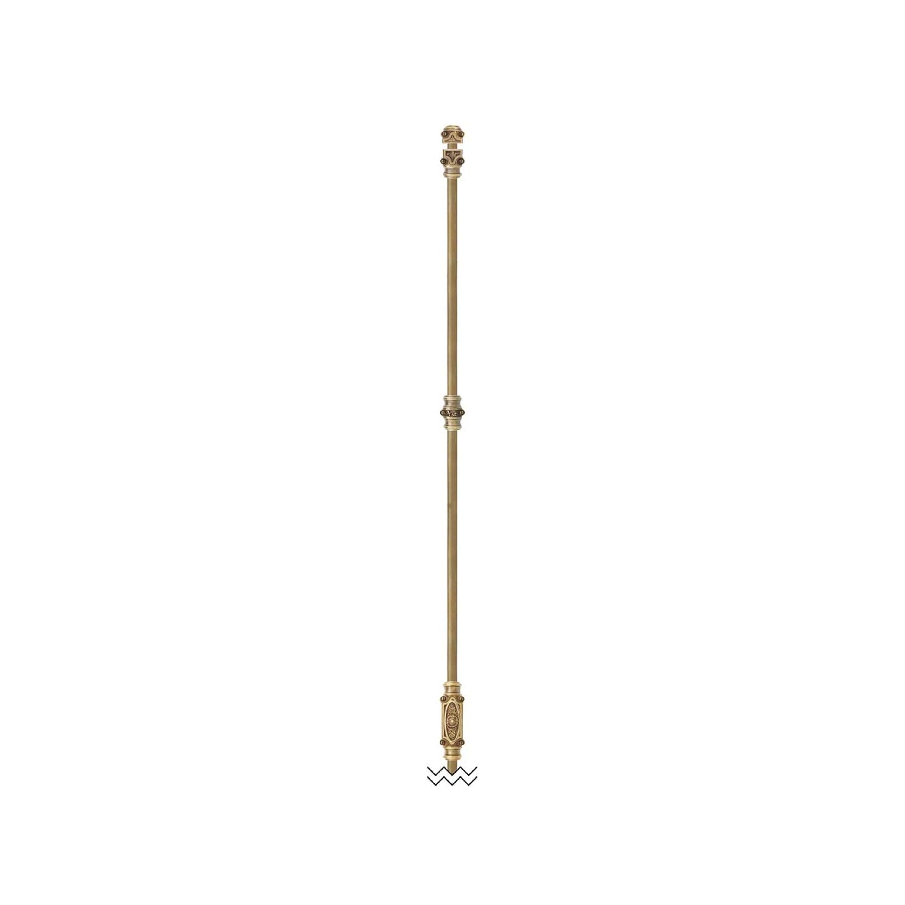 Hamilton Brass Dalston Window Brass Espagnolette Bolt or Cremone Bolt Hardware 6 feet lacquered Antique Brass Up to 6 feet windows | Cabinets
