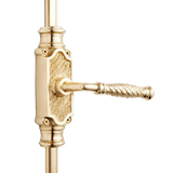 Hamilton Brass Havering Door Brass Espagnolette Bolt or Cremone Bolt Polished Brass Lacquered up to 9 Feet Doors