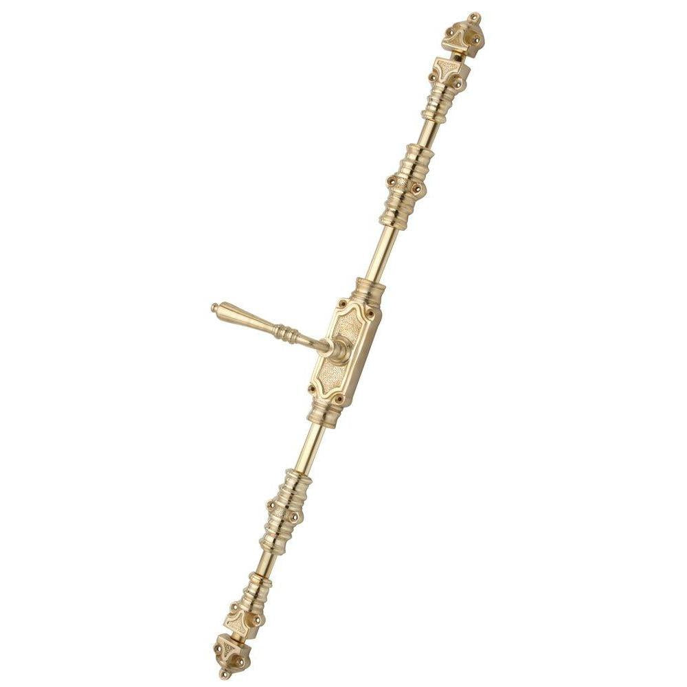 Hamilton Brass Lever Handle Door Brass Cremone Bolt or Espagnolette Bolt Polished Brass Lacquered Upto 9 feet Doors