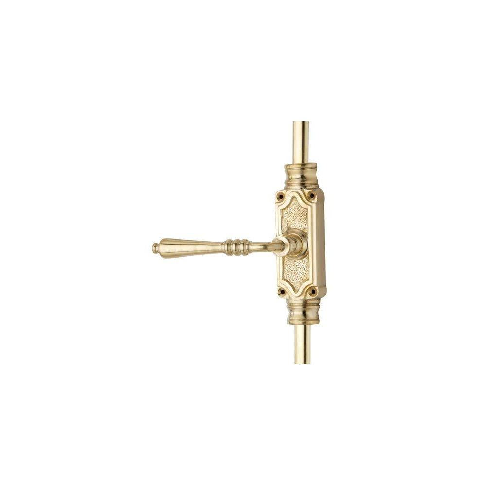 Hamilton Brass Lever Handle Door Brass Cremone Bolt or Espagnolette Bolt Polished Brass Lacquered Upto 9 feet Doors