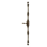 Hamilton Brass Lever Handle Door Brass Espagnolette Bolt or Cremone Bolt Unlacquered Antique Brass Upto 9 feet Doors