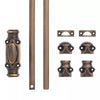Hamilton Brass Stepney Cabinet Brass Cremone/Espagnolette Bolt Hardware 2 feet Antique Brass Lacquered Up to 2 feet