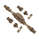 Hamilton Brass Stepney Door Brass Espagnolette Bolt or Cremone Bolt 9 feet Antique Brass Unlacquered Up to 9 feet Doors