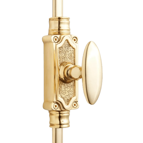 Hamilton Brass Stepney Door Brass Espagnolette Bolt or Cremone Bolt 9 feet Brushed Brass Upto 9 feet Doors
