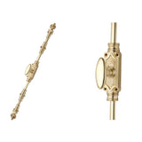 Hamilton Brass Stepney Door Brass Espagnolette Bolt or Cremone Bolt 9 feet Brushed Brass Upto 9 feet Doors