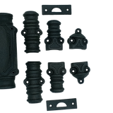 Hamilton Brass Stepney Door Iron Espagnolette Bolt or Cremone Bolt 9 feet Textured Matt Black Finish Up to 9 feet Doors