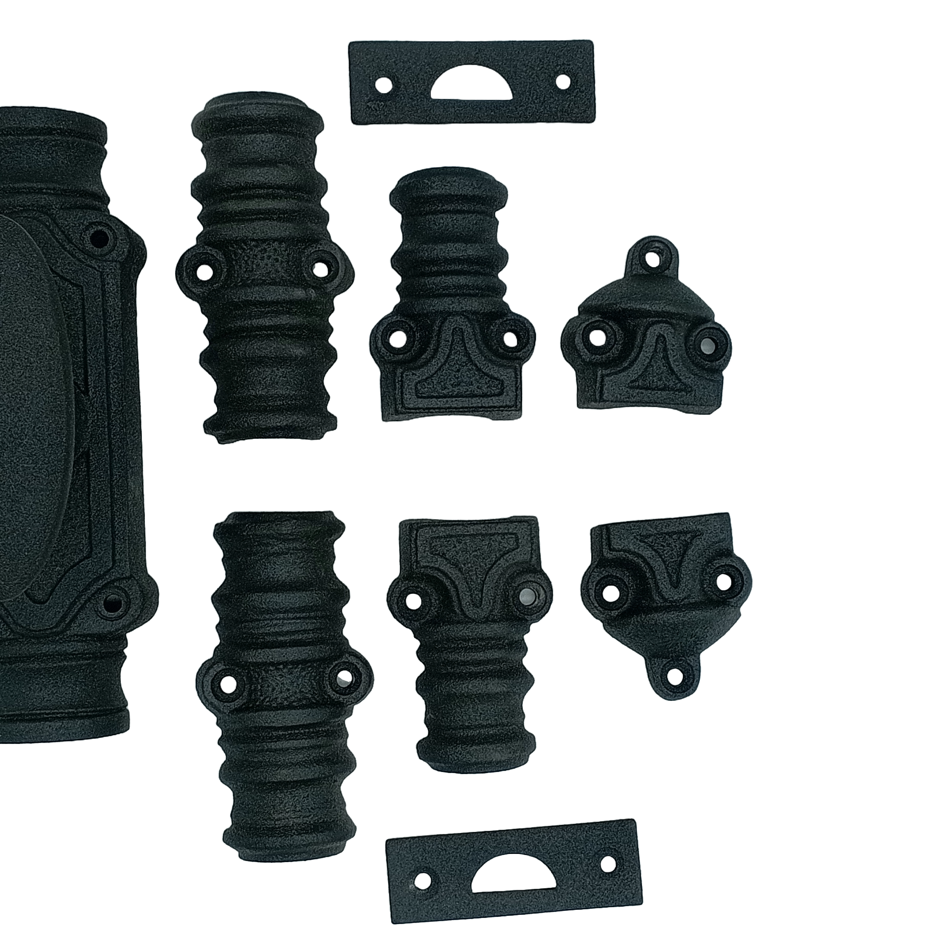 Hamilton Brass Stepney Door Iron Espagnolette Bolt or Cremone Bolt 9 feet Textured Matt Black Finish Up to 9 feet Doors