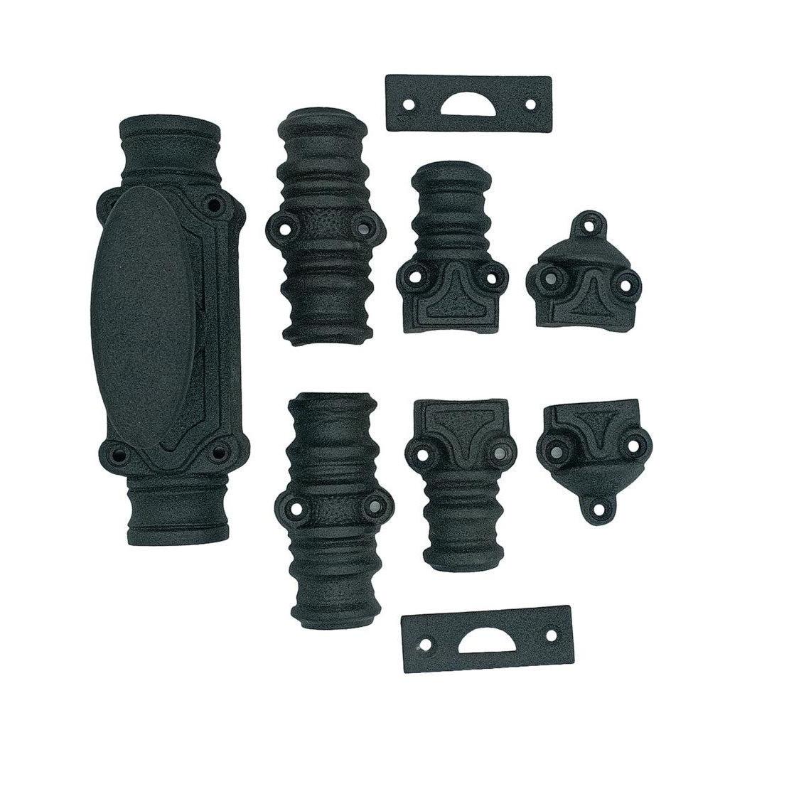 Hamilton Brass Stepney Door Iron Espagnolette Bolt or Cremone Bolt 9 feet Textured Matt Black Finish Up to 9 feet Doors