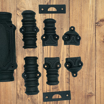 Hamilton Brass Stepney Door Iron Espagnolette Bolt or Cremone Bolt 9 feet Textured Matt Black Finish Up to 9 feet Doors