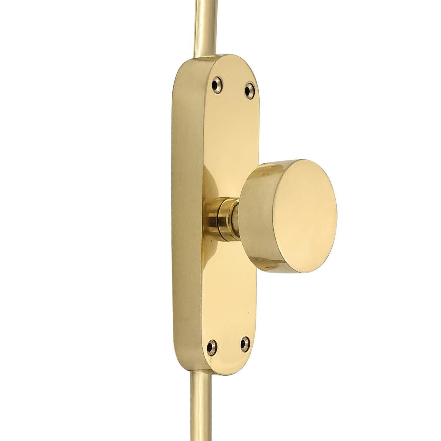 Hamilton Brass Sun Grove Door Brass Espagnolette Bolt or Cremone Bolt 9 feet Flat Black Finish Upto 9 feet Doors