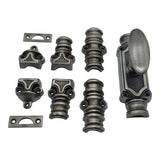 Oval Knob Espagnolette Bolt -Up to 9 Feet Doors |windows | Cabinets | Black Espagnolette Bolt |Pewter Espagnolette Bolt