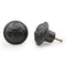 HAMILTON BRASS Cast Iron Black Cabinet Knob | Antique Iron Durable Rustic Drawer Pull Handle for Kitchen, Bedroom, Wardrobe, Dresser, Cupboard Round Vintage Hardware with Screw Included