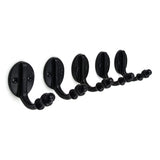 Wall Mounted Cast Iron Single Coat Hook | Antique Iron Finish | 60 mm Height × 70 mm Depth × 37 mm Width | Oval Base Decorative Hanger for Hats Keys Bags | Compact Hook for Home